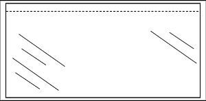 Cleverpack - Packliste Selbstadhäsive Blanco 230x110mm 100st | 10 Stücke