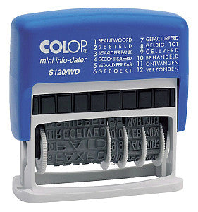 Colop - Woord-datumstempel S120 mini-info dater 4mm