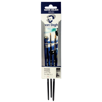 Van Gogh -   aquarelverf penselenset 191 klein, set met 3 penselen