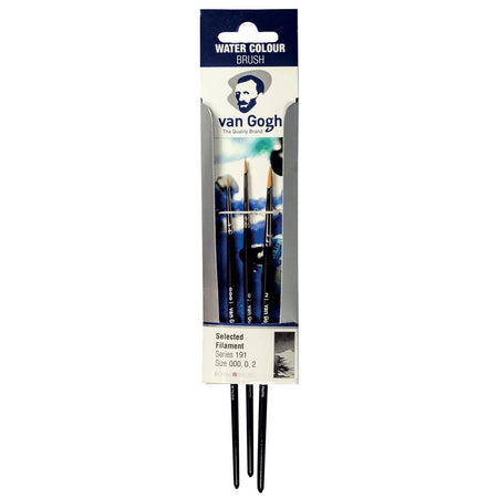 Van Gogh - set de pinceaux pour aquarelle 191 petit, set de 3 pinceaux
