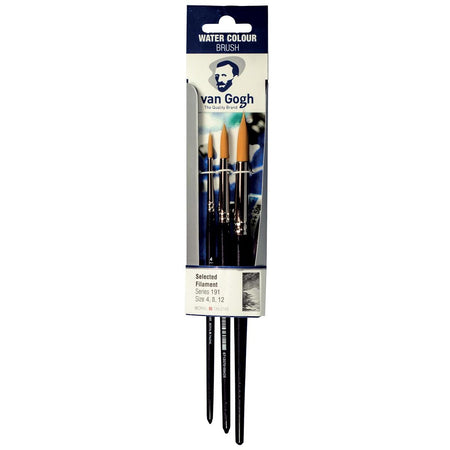 Van Gogh - set de pinceaux aquarelle 191 médium, set de 3 pinceaux