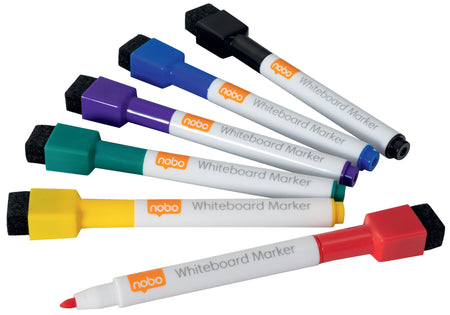 Rexel - Marqueur tableau blanc mini assorti 6 pièces