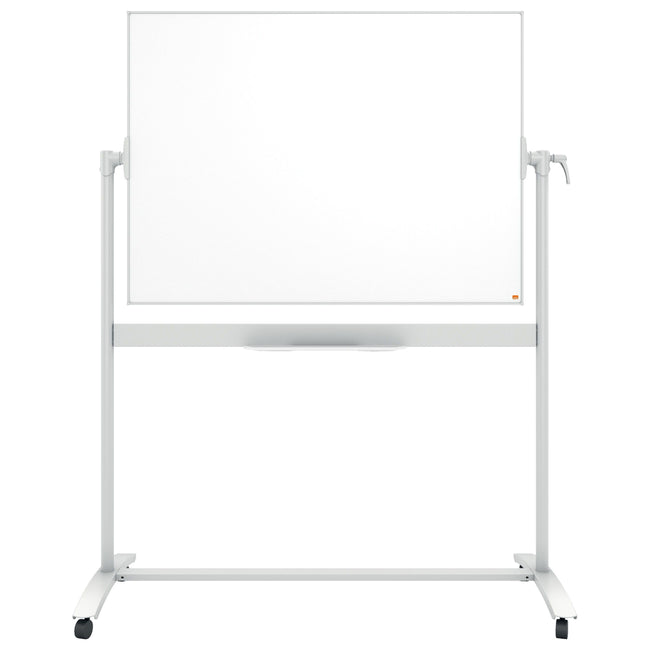 Nobo - Tableau blanc inclinable mobile 90x120cm acier
