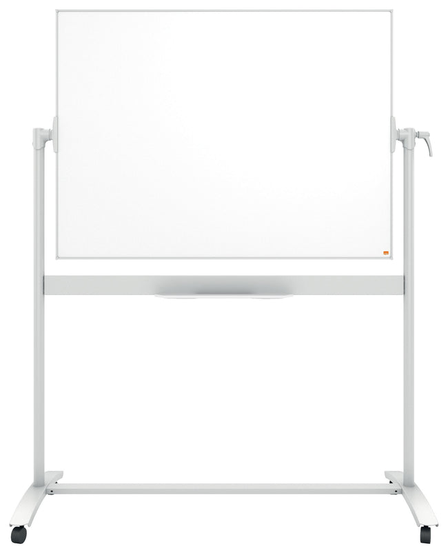 Nobo - Tableau blanc inclinable mobile 90x120cm acier