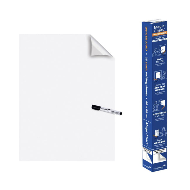Legamaster -  Magic chart  whiteboard 600x800mm wt 25v