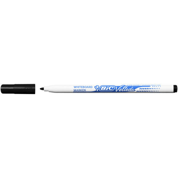 Bic - Marqueur tableau blanc Velleda 1721 rond fin noir