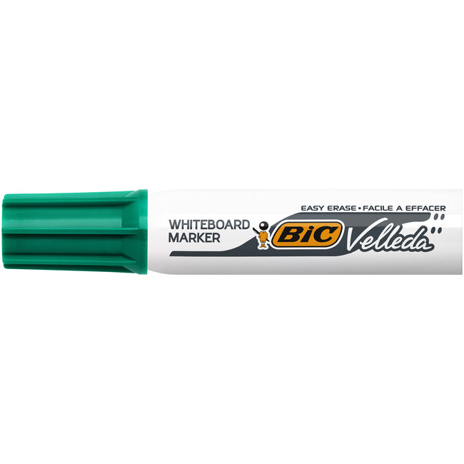 Bic - Marqueur pour tableau blanc Velleda 1781 diagonal grand vert | 12 pièces