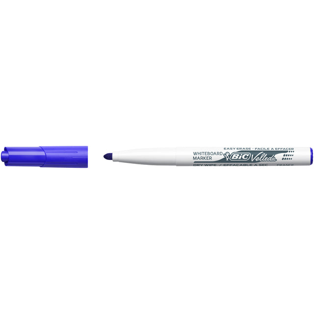 Bic - Marqueur tableau blanc Velleda 1741 rond moyen bleu