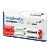 Legamaster - Marqueur pour tableau blanc TZ 100 rond 1,5-3mm rouge blister de 2 pièces