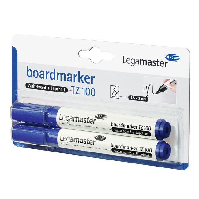 Legamaster -  Whiteboardmarker  tz100 2mm 2st bl | 10 stuks