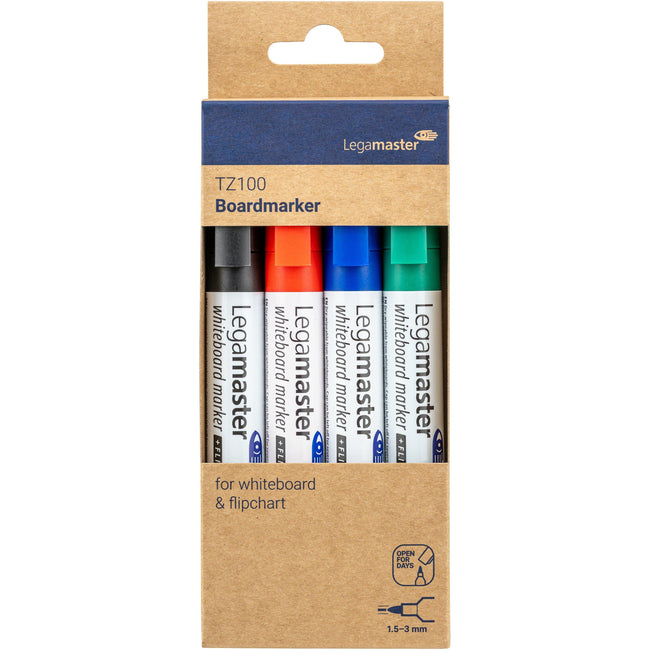 Legamaster -  Whiteboardmarker  tz100 2mm 4st ass