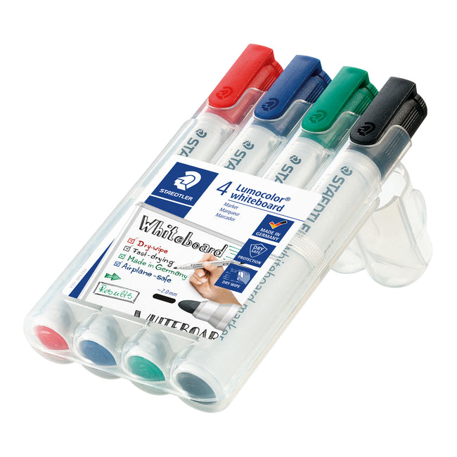 Staedtler - Whiteboardmarker Lumocolor 351 Set à 4 Stück Standard sortiert | 5 Stück