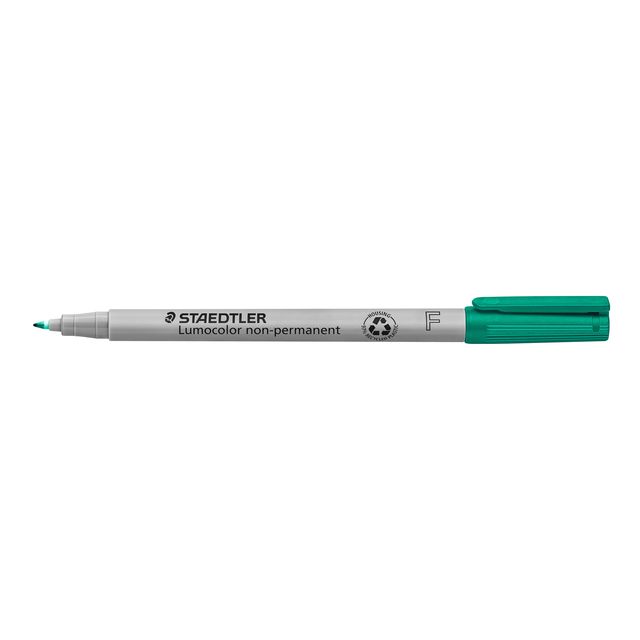 Staedtler - Filzstift Lumocolor 316 non permanent F grün | 10 Stück