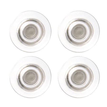 Nobo - Tableau en verre aimanté extra fort 32mm transparent 4 pièces