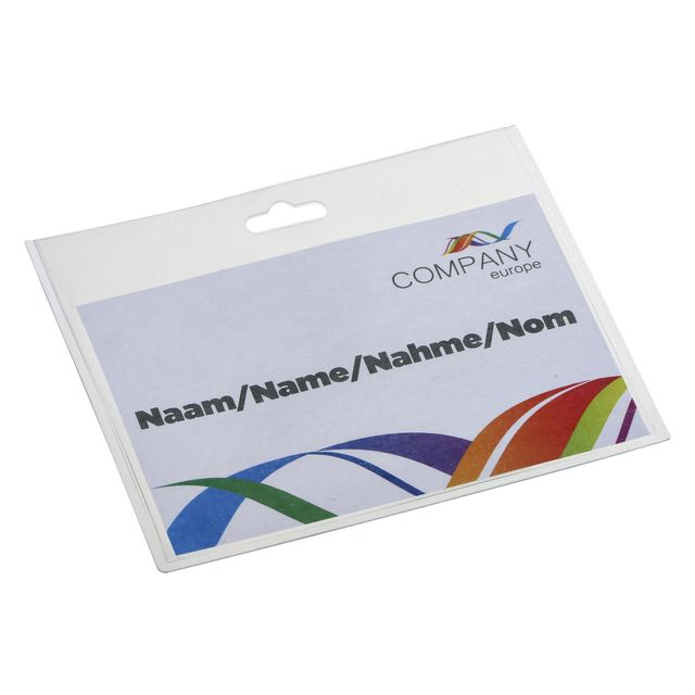 Europel - Porte badge pass peel fermé 90x60mm