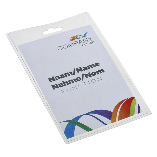 Europel - Porte badge pass peel fermé 60x90mm