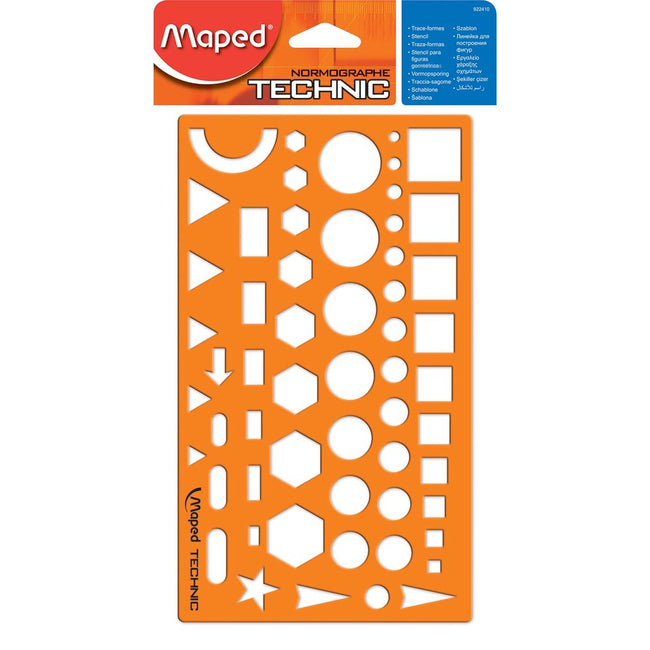 Maped - gabarit diverses figures, sur blister