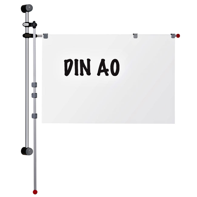 MAUL - Support mural 2 bras pivotants 1,32m gris