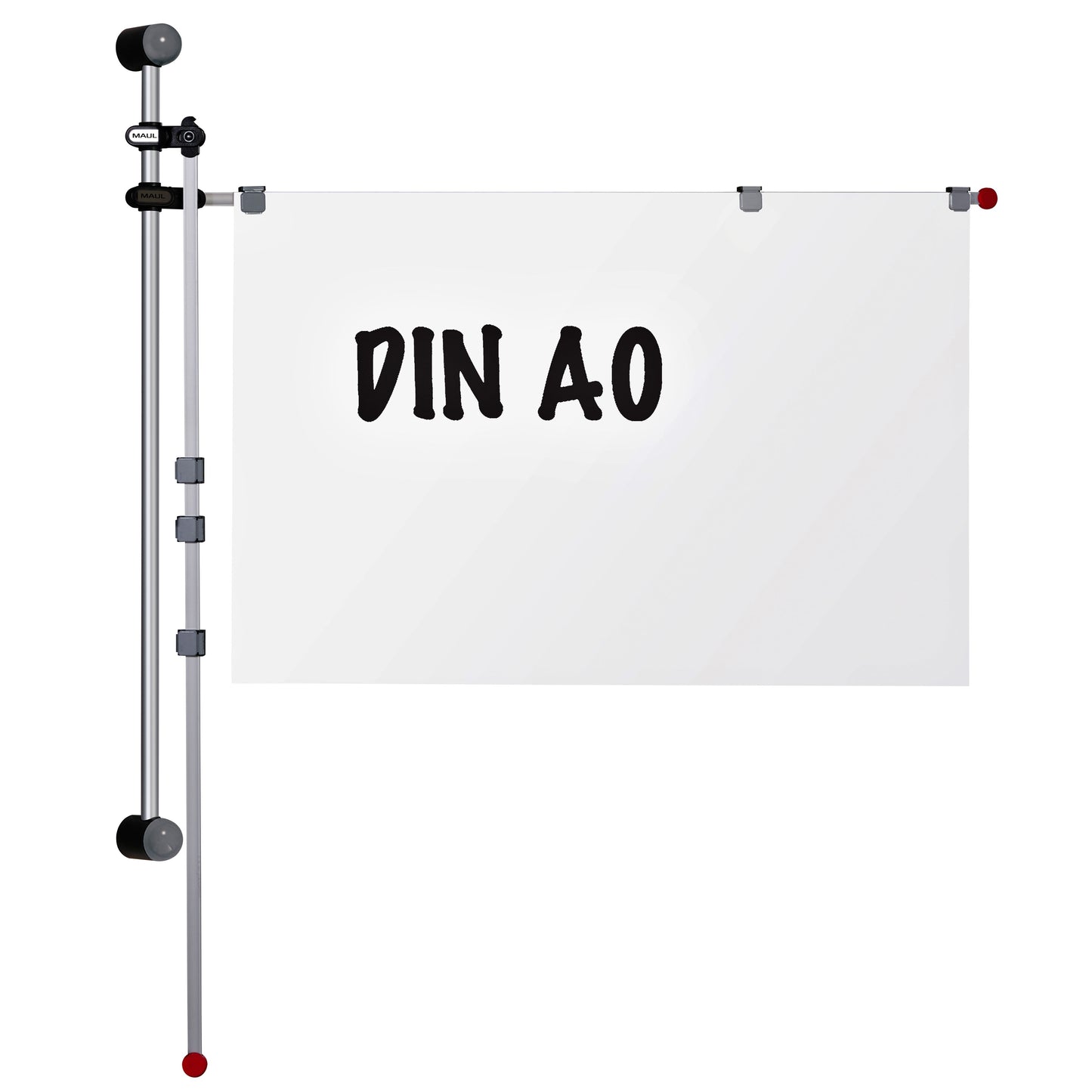 Maul -  Wandhouder  met 2 armen 1.32m 62530 grijs