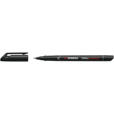 Stabilo - Feutre OHpen 841/46 permanent rond super fin noir | 10 pièces