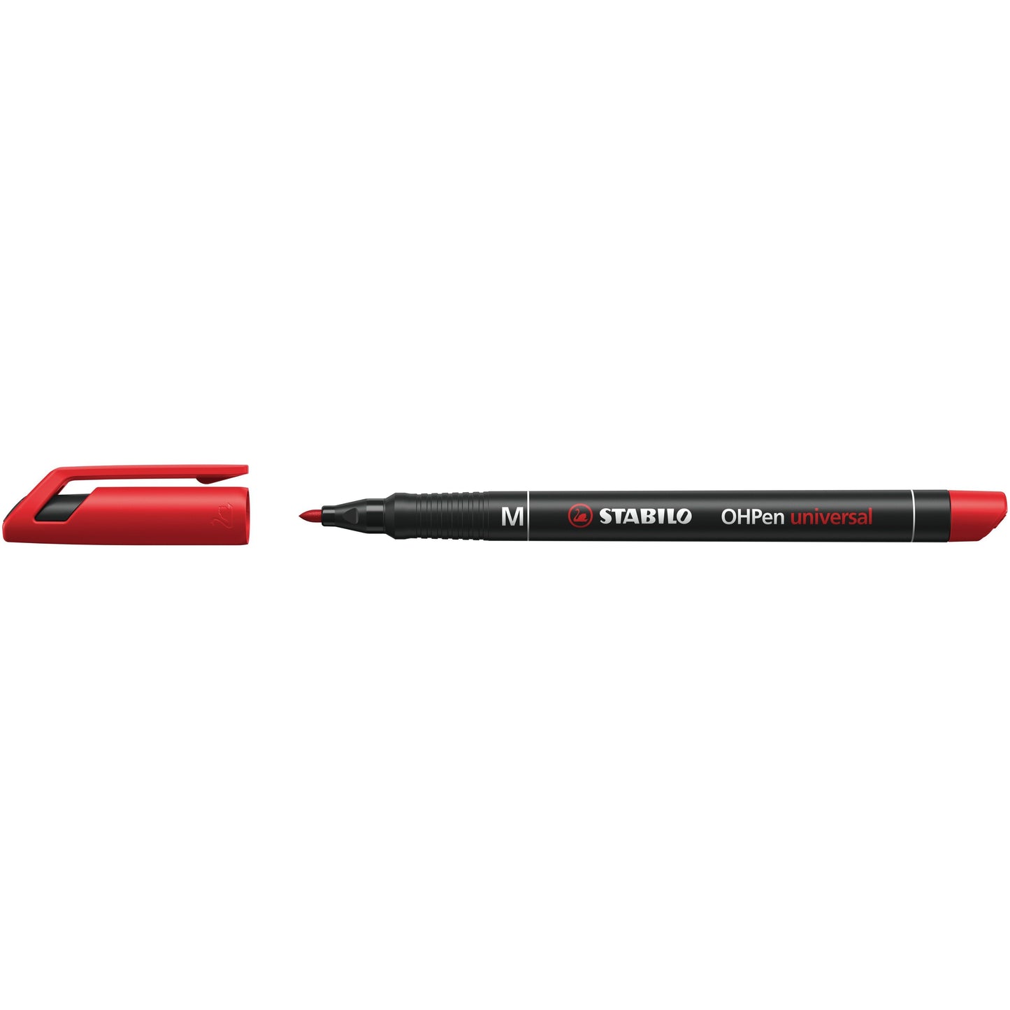 Stabilo - Feutre OHpen 843/40 permanent rond moyen rouge