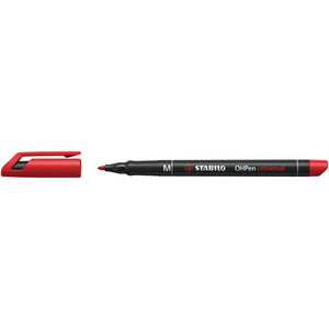 Stabilo -  Viltstift ohp 843/40 rond m rood | 10 stuks