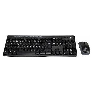 Logitech - Toetsenbord MK270 Azerty +muis zwart