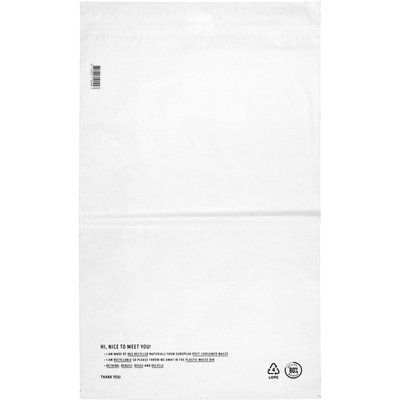 Klika - Tasche | Versandtasche | Recyceltes LDPE | 36x54cm | 65my | weiß | 250 Stück
