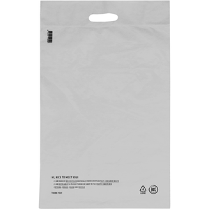 Klika -  Zak | Verzendzak met handvat | Gerecycled LDPE | 36x54cm | 65my | wit | 500 stuks