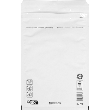 Klika - Umschlag | Luftpolsterumschlag | 340x220mm | F | Papier + PE | weiß | 100 Stück