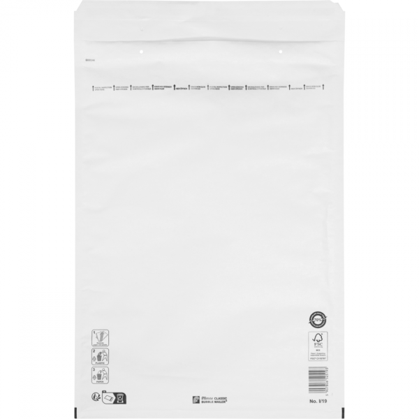 Klika - Enveloppe | enveloppe à bulles | 445x300mm | Je | papier + PE | blanc | 50 pièces