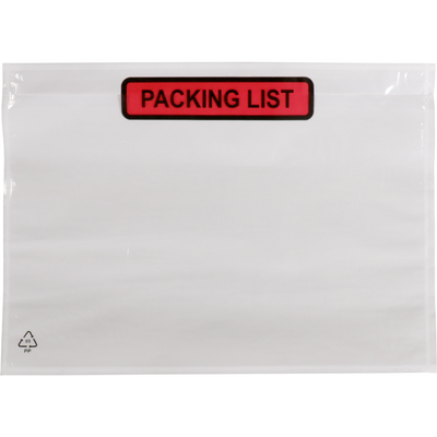 SendProof® - Docubags 225x165mm 235x175mm A5/C5 liste de colisage 1000 pièces