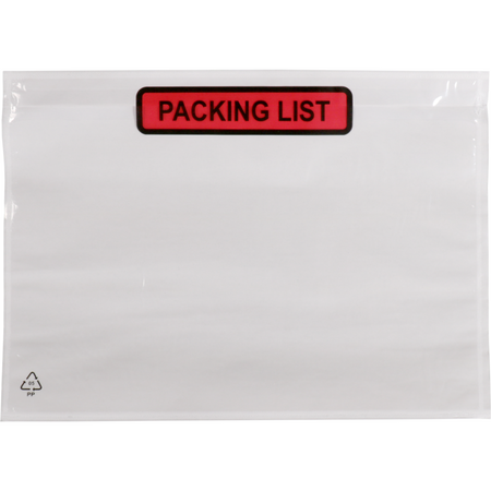 SendProof® - Docubags 225x165mm 235x175mm A5/C5 liste de colisage 1000 pièces
