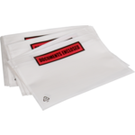 Sendproof® - Enveloppe | Enveloppe de liste d'emballage | Documents enfermés | 160x122mm | A6 / C6 | Auto-adhésif, autocollant LDPE | blanc / transparent 1000 pièces