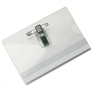 Zonder merk -  Badge met combiklem, ft 58 x 90 mm, doos van 50 stuks