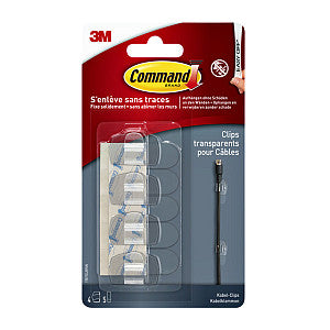 Command - Kabelklem command rond incl strips tr 4st