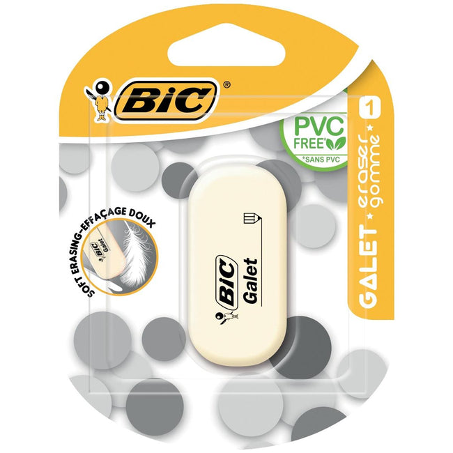 Bic -  gum Galet, blister van 1 stuk