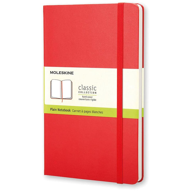 Moleskine - carnet, ft 9 x 14 cm, uni, couverture rigide, 192 pages, rouge