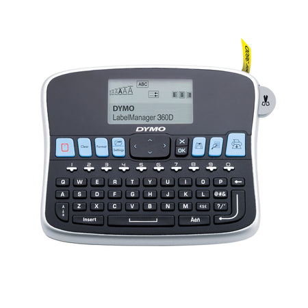 Dymo - Imprimante d'étiquettes LabelManager 360D portable qwerty 19mm noir