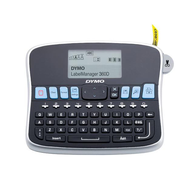 Dymo - Imprimante d'étiquettes LabelManager 360D portable qwerty 19mm noir