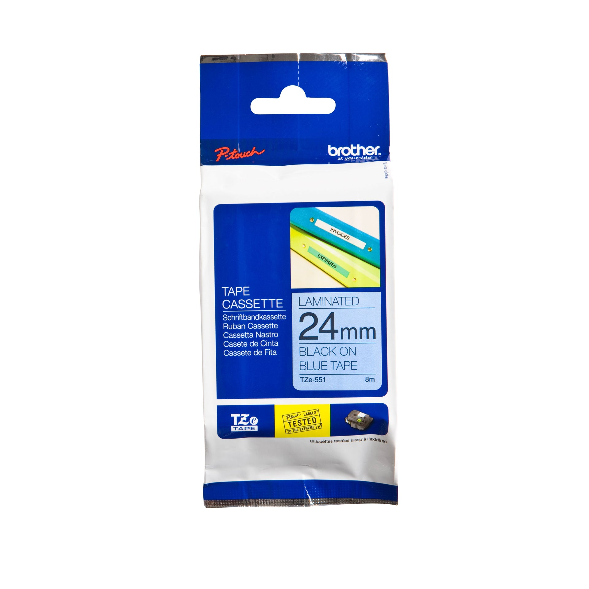 Brother -  Labele  ptouch tze551 24mm blauw