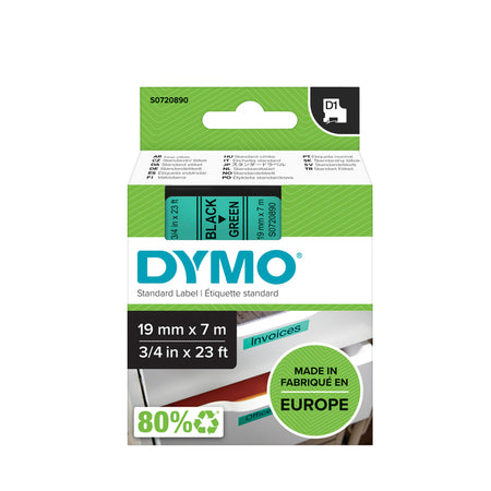 Dymo -  Labele  labelmanager d1 polyester 19mm grn | 5 stuks