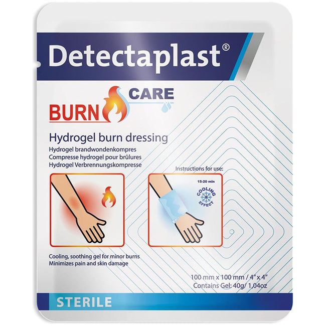 Charge de détecta - Burn Care Hydrogel Compres for Burns, Ft 10 x 10 cm