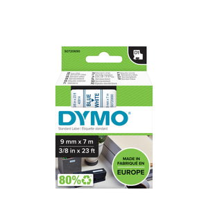 Dymo - Labele LabelManager D1 Polyester 9 mm blau auf weiß