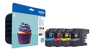 Brother - Inktcartridge brother lc-123valbp zwart +3 kleuren | 4 stuks