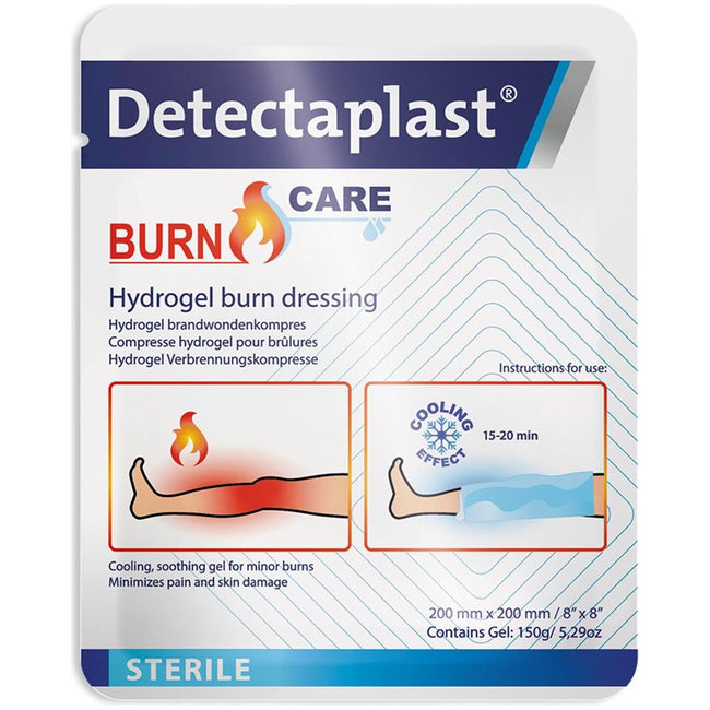 Charge de détecta - Burn Care Hydrogel Compres for Burns, Ft 20 x 20 cm