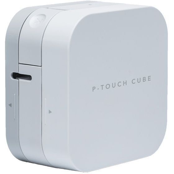 Brother - Imprimante d'étiquettes P-touch Cube TZe PT-P300BT de bureau 12mm blanc