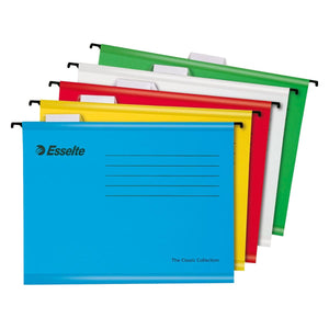 Esselte - Dossier suspendu classique, couleurs assorties, paquet de 10