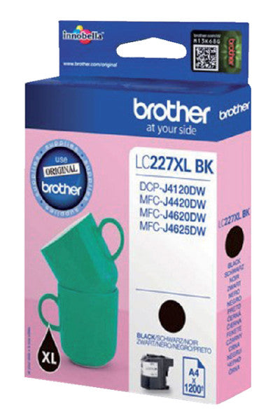 Brother - inktcartridge, 1.200 pagina's, OEM LC-227XLBK, zwart