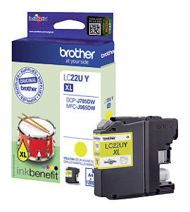 Bruder - Inkcartridge LC -22Uy Geel